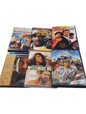 6pc Comedy & Drama  DVDs - Barbershop 2, Pastor Jones, John Q, Etc